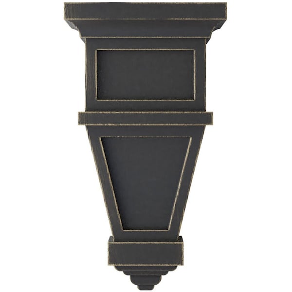 6W X 4D X 11H Alpine Wood Vintage Decor Corbel, Black